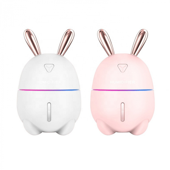 Umidificator din gama mini, ultraportabil Optimus AT Home™ K9 cu rezervor 300ml si alimentare la micro-USB, pentru 10-12m², roz [4]
