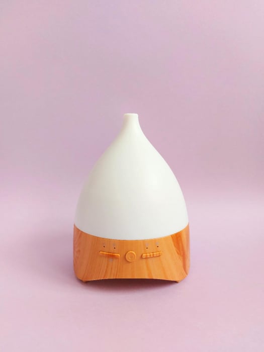 Umidificator Aromaterapie Lampa de veghe white noise Optimus AT Home™ 2028 rezervor 300ml, cu ultrasunete, 25-30m², purificator aer, light wood [2]