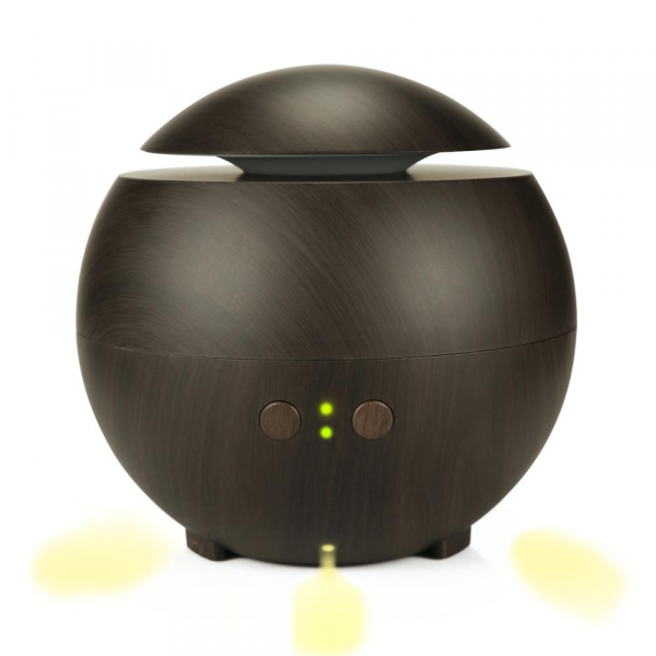 Umidificator Aromaterapie Optimus AT Home™ 1741 rezervor 600ml, ultrasunete, 20-60m², purificator aer, difuzor, dark wood [3]