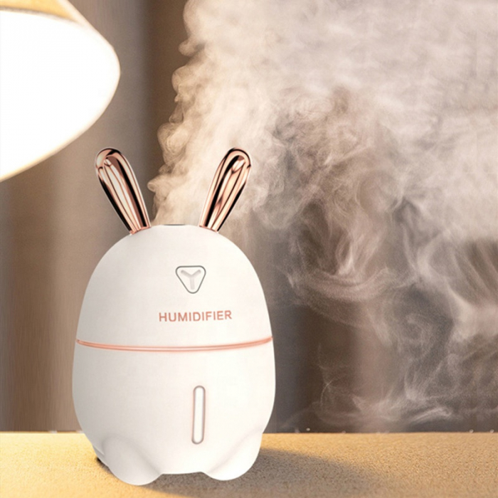 Umidificator din gama mini, ultraportabil Optimus AT Home™ K9 cu rezervor 300ml si alimentare la micro-USB, pentru 10-12m² alb [2]