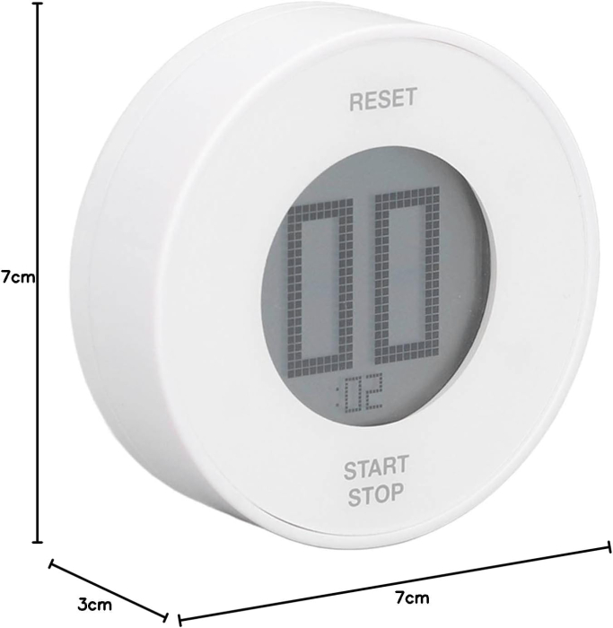 Temporizator digital magnetic TP-95, cronometru 99 minute, functie numaratoare inversa si cronometru, baterie CR2032 inclusa [3]