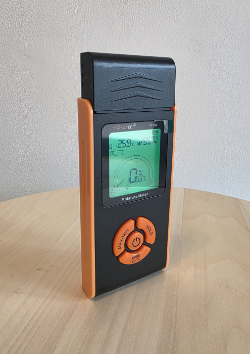 Umidometru profesional Yitangtec YT302 cu pini, temperatura, umiditate, afisaj color LCD, 7 categorii materiale, MAX/MIN, HOLD [4]