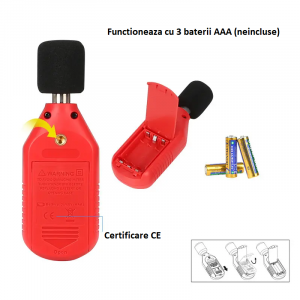 Sonometru din gama mini UNI-T 353BT, cu bluetooth, descarcare date in telefon [3]