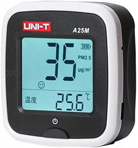 Tester calitate aer cu acumulator pentru particule PM25, termometru - Uni-T A25M [4]
