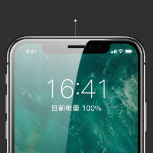 Folie protectie ecran 5D de sticla duritate 9H, antiamprenta pentru Iphone X [2]