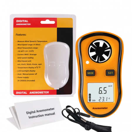 Anemometru multifunctional Optimus AT RZ8809 scara Beaufort temperatura viteza vant [3]