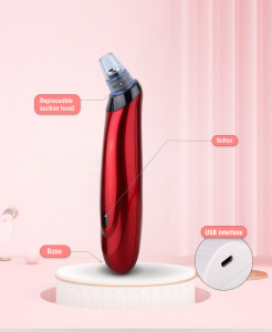 Aparat curatare ten Optimus AT Skin™ XL00BS inlaturare puncte negre, pompa vacuum, red [3]