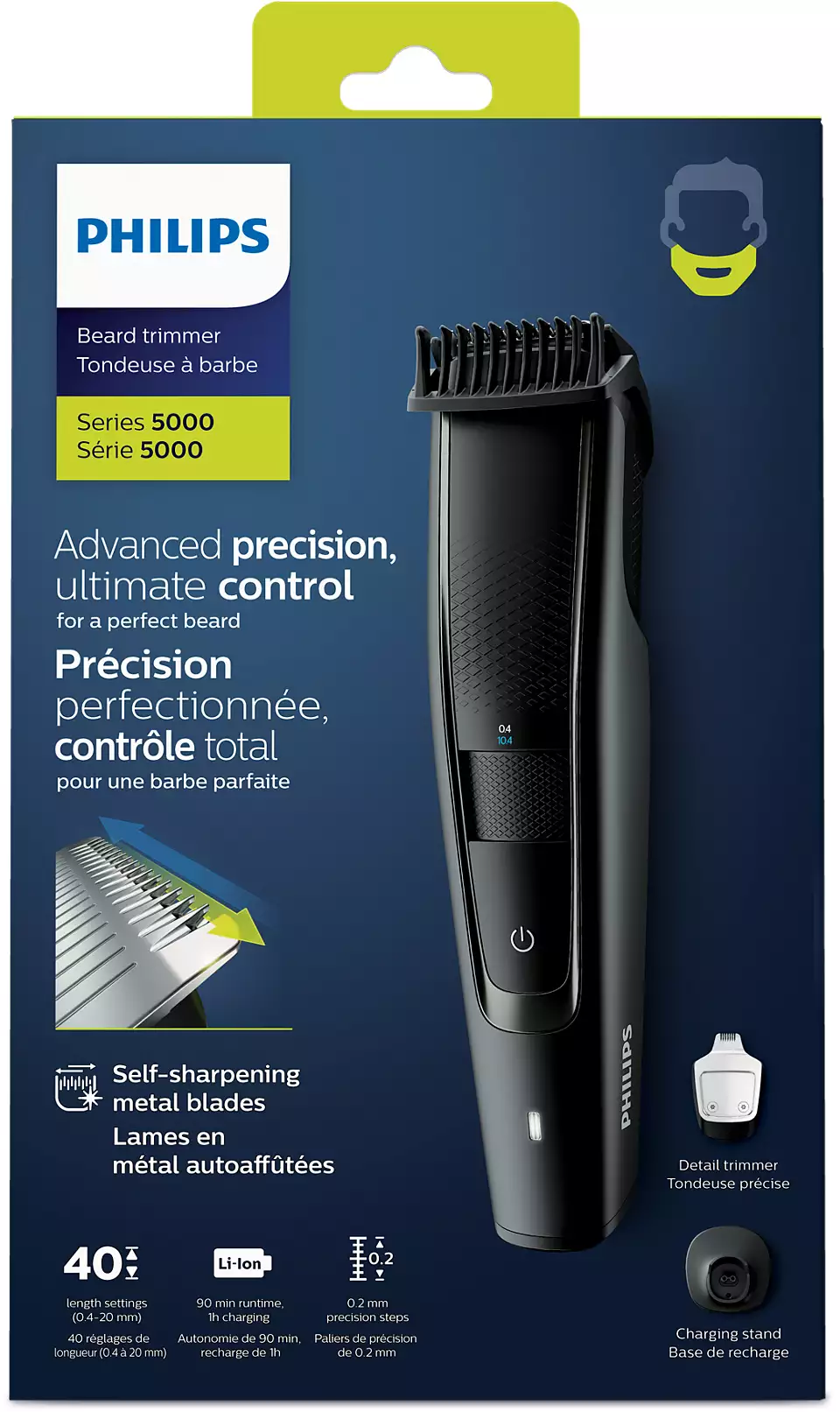Aparat de tuns barba Philips BT5515/15 Beardtrimmer series 5000 [3]