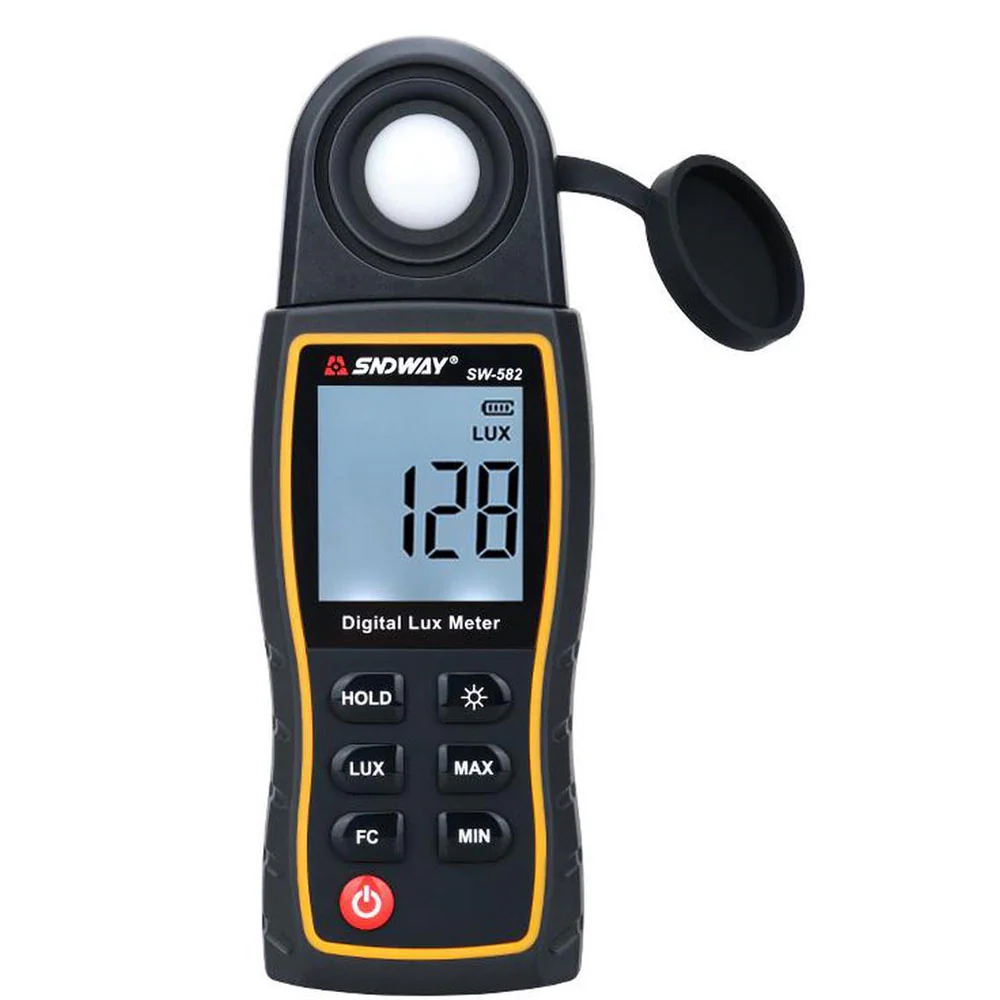 Luxmetre - Luxmetru digital SNDWAY SW582, 0-199900 Lux, afisaj LCD, auto range, functie HOLD/MAX-MIN, backlight, senzor silicon, profesional