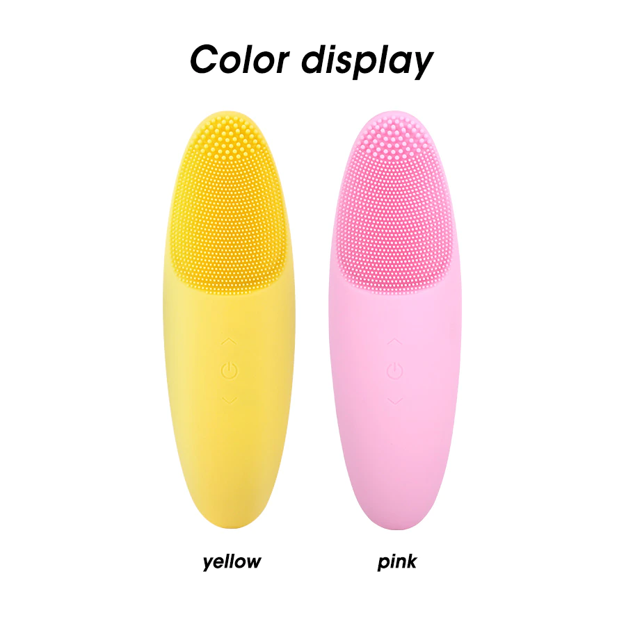 Aparate intretinere si ingrijire corporala - Aparat multifunctional masaj, curatare faciala Optimus AT Skin™  JMY-004  din silicon, rezistent la apa, Pink