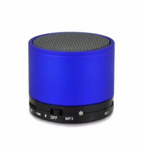 Boxa portabila metalica Optimus AT X44, rezistenta la apa, 3w, bluetooth, radio FM, handsfree, card micro-sd, blue [1]
