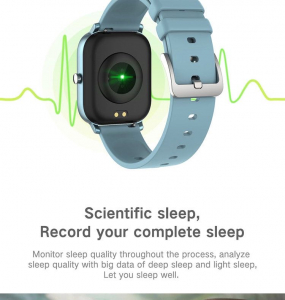 Ceas inteligent (smartwatch)  Optimus AT P8 ecran cu touch 1.4 inch color HD, smartwatch, moduri sport, pedometru, puls, notificari, grey [2]