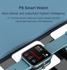Ceas inteligent (smartwatch)  Optimus AT P8 ecran cu touch 1.4 inch color HD, smartwatch, moduri sport, pedometru, puls, notificari, grey [1]