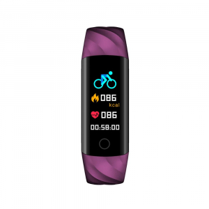 Bratara fitness ultra usoara Optimus AT 55, IP68, puls, tensiune, pedometru, notificari, calorii, distanta, violet [2]