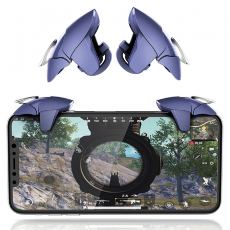 Set 2 Butoane speciale de gaming tip rechin pentru telefoane compatibile PUBG mobile [5]