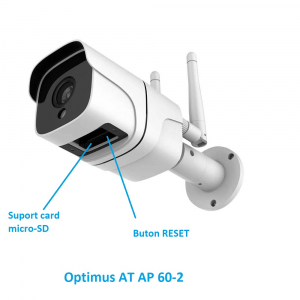 Camera supraveghere exterior Tuya 4mp cu carcasa metalica Optimus AT 60, full HD, infrarosu [6]