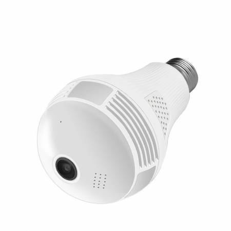 Camera supraveghere tip bec E27 IP WIFI Optimus AT B2-R fullHD 1920*1080P 2 mp, night vision, aplicatie telefon, alb [0]