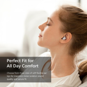 Casti bluetooth 5.0 Hi-Fi TWS Melofun M2 fara fir (wireless), control audio, handsfree, rezistente la apa IPX7, white [3]