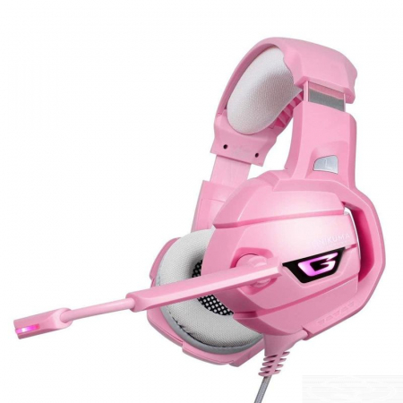 Casti Gaming - Casti Gaming DC-Onikuma K5 Profesionale, Surround Sound 7.1, Microfon Noise Cancelling, Zero Ear Pressure, Multi Platform - Roz Pink