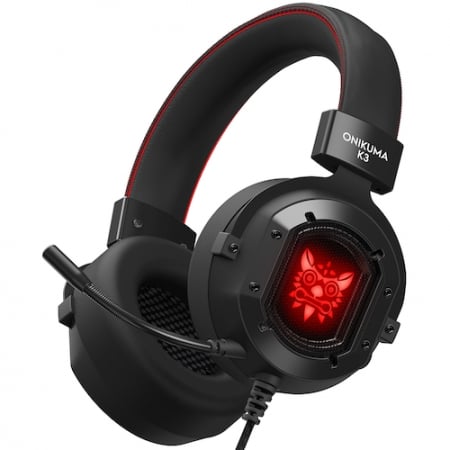 Casti Gaming Onikuma K3, Microfon Noise Cancelling, Zero Ear Pressure, Multi Platform -Negru [1]