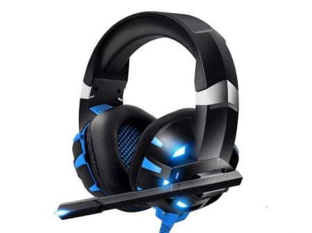 Casti Gaming Onikuma K2 PRO, Microfon Noise Cancelling, Zero Ear Pressure, Multi Platform -Negru/ Albastru [4]