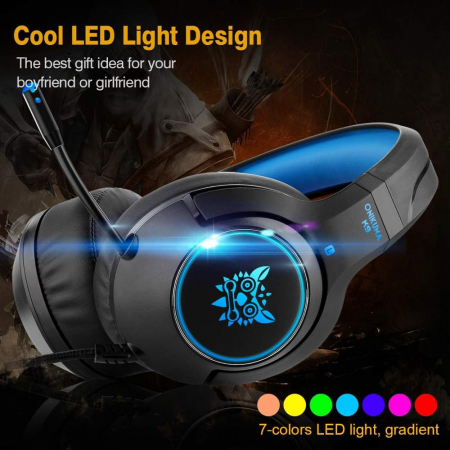 Casti gaming Onikuma K9 Proffesional, RGB negru [2]