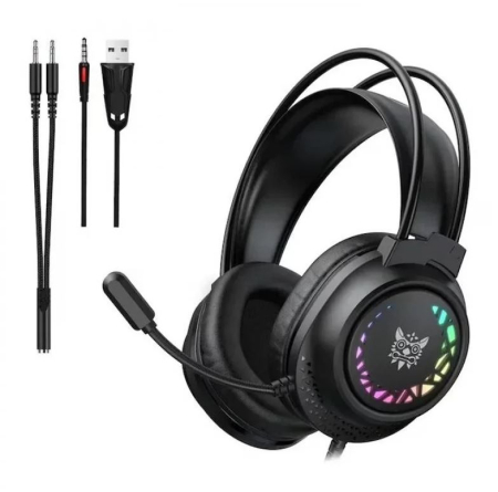 Casti Gaming - Casti Gaming ONIKUMA X92 RGB cu Microfon 360°, Sunet 3D Surround si Difuzoare 50mm