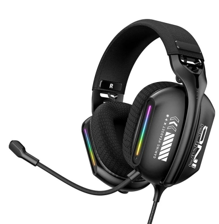 Casti Gaming - Casti Gaming ONIKUMA X12 RGB cu Microfon 360°, Difuzoare 40mm HD si Pernite Memory Foam