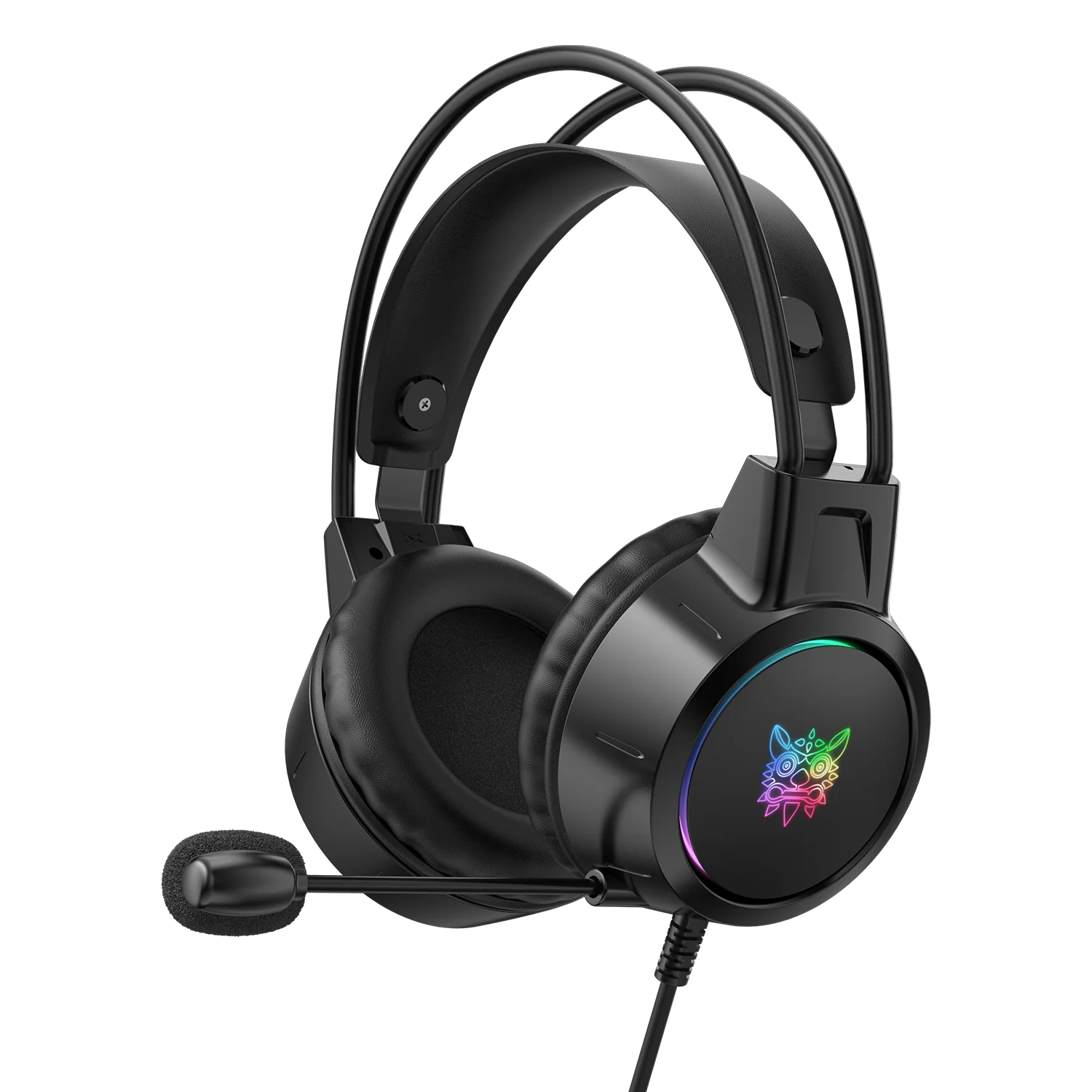 Casti Gaming - Casti Gaming ONIKUMA X15 PRO, 50MM, Microfon Noise Cancelling, Iluminare RGB, Design Ergonomic, Audio Surround Stereo, Negre