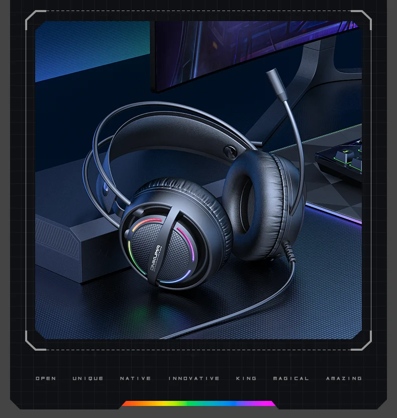 Căști Gaming ONIKUMA X88 RGB, Difuzoare 50 mm, Microfon 360° cu Anulare Zgomot, Sunet Surround Stereo, USB + Jack 3.5 mm, Compatibile PC, Laptop, PS4, PS5, Telefon, Negru [5]