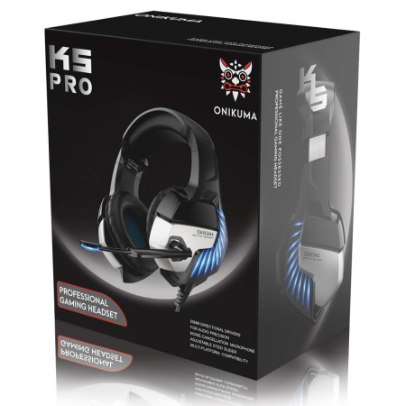 Casti gaming stereo Onikuma K5Pro Albastru [2]