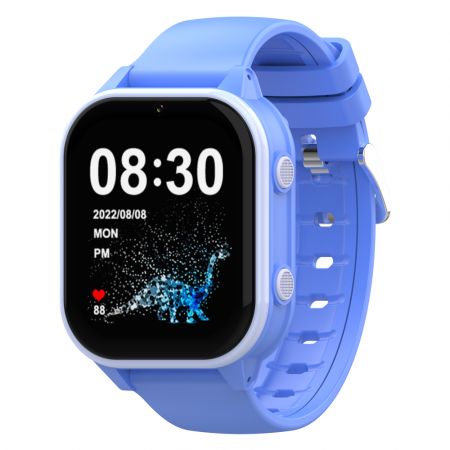 Ceasuri cu GPS - FG59 Ceas cu Android 8.1, ecran 1.85 inch pentru copii Optimus AT cu localizare prin GPS, apelare video, camera, buton SOS, perimetru, (smartwatch), blue
