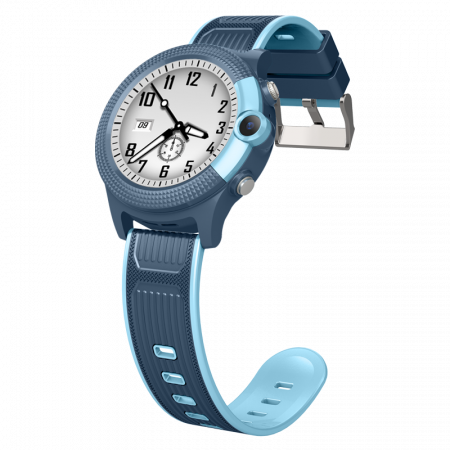 Ceas inteligent (smartwatch) Optimus AT FG58 cu GPS si apelare video Dispozitivul permite supravegherea de la distanta a copiilor prin intermediul antenei GPS incorporate de inalta precizie. Dispune de un afisaj cu un contrast foarte bun, de tip tactil de 1.28 inch de inalta fidelitate (HD) cu o rezolutie cu 240 x 240 pixeli.  Ecranul este protejat de un geam rezistent la zgarieturi.   Conexiune Functioneaza pe baza de cartela SIM. Aceasta nefiind inclusa. Poate fi utilizat conectat la aplicatia dedicata, sau independent, asemenea unui telefon mobil. Instalati o cartela SIM fara cod PIN, porniti ceasul, asteptati logarea in retea, si puteti incepe sa initiati sau sa primiti apeluri. Utilizeaza tehnologia 3G/4G ceea ce ii permite sa efectueze apeluri audio dar si video.  Aplicatie telefon Descarcati gratuit din magazinul Play (Android) sau App Store (iOs Apple iPhone) aplicatia SeTracker2. Aplicatia este in limbra engleza. Creati un cont nou pentru a putea sincroniza telefonul dvs. cu ceasul inteligent FG58.   Incarcare Incarcarea bateriei de 500mAh se face cu ajutorului cablului USB prevazut cu conector tip suport ce asigura o prindere rapida si ferma. O incarcare completa dureaza aproximativ 1,5 ore si asigura o autonomie aproximativa de 2-3 zile.    Materiale Este confectionata din materiale moi, placute la atingere, testate impotriva alergiilor.  Bratara este acoperita cu un invelis rezistent la lovituri si zgarieturi.  Functii  Pozitionare precisa cu ajutorul GPS + WiFi + LBS  Efectuarea de fotografii de la distanta Microfon spion pentru monitorizare. Poti asculta oricand sunetele din jurul copilului fara ca el sa-si dea seama Buton SOS pentru urgente ce trebuie apasat continuu timp de 3 secunde. Lanseaza un apel telefonic catre gardian, trimite o alerta in aplicatie si arata pozitia pe harta. Ceasul va suna in 3 cicluri la cele 3 numere de urgenta setate pana primeste raspuns. Comunicare bidirectionala. Un mic telefon chiar la mana micutului tau. Va puteti auzi si vorbi ori de cate ori este necesar. Camera foto Perimetru de siguranta. Daca este depasit aplicatia va alerteaza pe telefon. Mesaje vocale si text. Copilul poate trimite scurte mesaje vocale catre parinti si poate primi mesaje vocale si text de la acestia. Foarte util cand o convorbire telefonica nu este necesara. Aceasta functie nu consuma credit ci doar date mobile. Agenda cu 10 numere de telefon care pot suna si care pot fi apelate. History. Cand vrei sa vezi traseul pe tot parcursul zilei poti utiliza aceasta functie Alerta baterie descarcata. Pedometru Functia “nu deranja”. Ceasul poate fi setat sa nu poata primi apeluri. Oprire de la distanta.  Precizie localizare prin GPS in camp deschis 5-10 metri Precizie localizare prin LBS in camp deschis intre 100-500 metri [7]