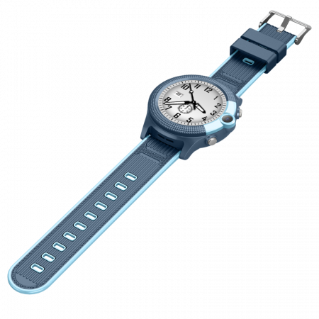 Ceas inteligent (smartwatch) Optimus AT FG58 cu GPS si apelare video Dispozitivul permite supravegherea de la distanta a copiilor prin intermediul antenei GPS incorporate de inalta precizie. Dispune de un afisaj cu un contrast foarte bun, de tip tactil de 1.28 inch de inalta fidelitate (HD) cu o rezolutie cu 240 x 240 pixeli.  Ecranul este protejat de un geam rezistent la zgarieturi.   Conexiune Functioneaza pe baza de cartela SIM. Aceasta nefiind inclusa. Poate fi utilizat conectat la aplicatia dedicata, sau independent, asemenea unui telefon mobil. Instalati o cartela SIM fara cod PIN, porniti ceasul, asteptati logarea in retea, si puteti incepe sa initiati sau sa primiti apeluri. Utilizeaza tehnologia 3G/4G ceea ce ii permite sa efectueze apeluri audio dar si video.  Aplicatie telefon Descarcati gratuit din magazinul Play (Android) sau App Store (iOs Apple iPhone) aplicatia SeTracker2. Aplicatia este in limbra engleza. Creati un cont nou pentru a putea sincroniza telefonul dvs. cu ceasul inteligent FG58.   Incarcare Incarcarea bateriei de 500mAh se face cu ajutorului cablului USB prevazut cu conector tip suport ce asigura o prindere rapida si ferma. O incarcare completa dureaza aproximativ 1,5 ore si asigura o autonomie aproximativa de 2-3 zile.    Materiale Este confectionata din materiale moi, placute la atingere, testate impotriva alergiilor.  Bratara este acoperita cu un invelis rezistent la lovituri si zgarieturi.  Functii  Pozitionare precisa cu ajutorul GPS + WiFi + LBS  Efectuarea de fotografii de la distanta Microfon spion pentru monitorizare. Poti asculta oricand sunetele din jurul copilului fara ca el sa-si dea seama Buton SOS pentru urgente ce trebuie apasat continuu timp de 3 secunde. Lanseaza un apel telefonic catre gardian, trimite o alerta in aplicatie si arata pozitia pe harta. Ceasul va suna in 3 cicluri la cele 3 numere de urgenta setate pana primeste raspuns. Comunicare bidirectionala. Un mic telefon chiar la mana micutului tau. Va puteti auzi si vorbi ori de cate ori este necesar. Camera foto Perimetru de siguranta. Daca este depasit aplicatia va alerteaza pe telefon. Mesaje vocale si text. Copilul poate trimite scurte mesaje vocale catre parinti si poate primi mesaje vocale si text de la acestia. Foarte util cand o convorbire telefonica nu este necesara. Aceasta functie nu consuma credit ci doar date mobile. Agenda cu 10 numere de telefon care pot suna si care pot fi apelate. History. Cand vrei sa vezi traseul pe tot parcursul zilei poti utiliza aceasta functie Alerta baterie descarcata. Pedometru Functia “nu deranja”. Ceasul poate fi setat sa nu poata primi apeluri. Oprire de la distanta.  Precizie localizare prin GPS in camp deschis 5-10 metri Precizie localizare prin LBS in camp deschis intre 100-500 metri [9]