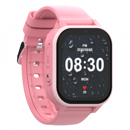 FG59 ceas cu Android, ecran 1.85 inch pentru copii Optimus AT cu localizare prin GPS, apelare video, camera, buton SOS, perimetru, (smartwatch), roz [2]