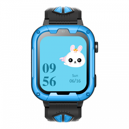 FG62 Ceas cu Android 8.1, ecran 1.85 inch pentru copii Optimus AT cu localizare prin GPS, apelare video, camera, buton SOS, perimetru, (smartwatch), blue [1]