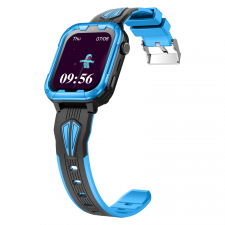 FG62 Ceas cu Android 8.1, ecran 1.85 inch pentru copii Optimus AT cu localizare prin GPS, apelare video, camera, buton SOS, perimetru, (smartwatch), blue [3]