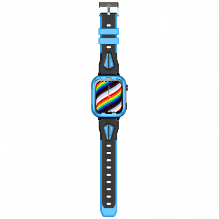 FG62 Ceas cu Android 8.1, ecran 1.85 inch pentru copii Optimus AT cu localizare prin GPS, apelare video, camera, buton SOS, perimetru, (smartwatch), blue [4]
