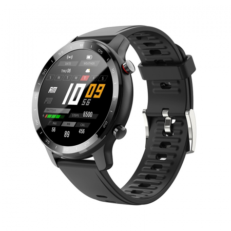 Ceas inteligent (smartwatch) Optimus AT S30 ecran cu touch color HD, moduri sport, pedometru, puls, notificari, negru [0]