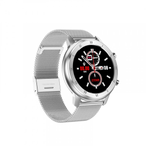 Ceas inteligent (smartwatch) Optimus AT DT-89 ecran cu touch 1.2 inch color HD, moduri sport, pedometru, puls, notificari, metal grey