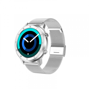 Ceas inteligent (smartwatch) Optimus AT DT-89 ecran cu touch 1.2 inch color HD, moduri sport, pedometru, puls, notificari, metal grey [1]