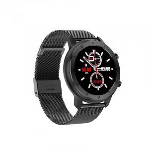 Ceas inteligent (smartwatch) Optimus AT DT-89 ecran cu touch 1.2 inch color HD, moduri sport, pedometru, puls, notificari, metal black [0]