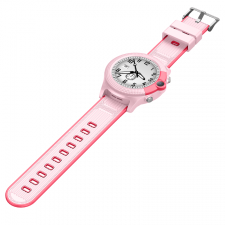 Ceas inteligent FG58 roz (smartwatch) pentru copii Optimus AT cu localizare prin GPS, ecran 1.28 inch, apelare video, camera, buton SOS, perimetru pink [9]