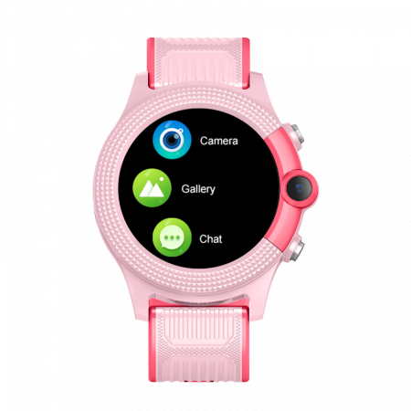 Ceas inteligent FG58 roz (smartwatch) pentru copii Optimus AT cu localizare prin GPS, ecran 1.28 inch, apelare video, camera, buton SOS, perimetru pink [4]