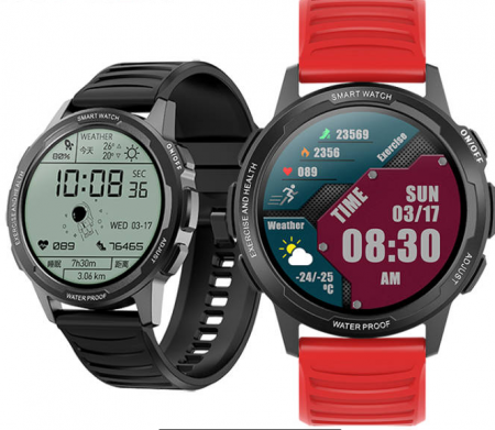 Ceas inteligent (smartwatch) sport Optimus AT L15 PRO ecran cu touch 1.3 inch color HD, Sp02, puls, 10 moduri sport, notificari, caramiziu [6]