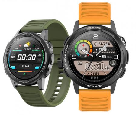 Ceas inteligent (smartwatch) sport Optimus AT L15 PRO ecran cu touch 1.3 inch color HD, Sp02, puls, 10 moduri sport, notificari, caramiziu [5]