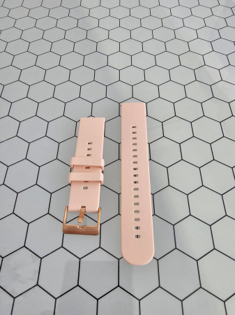 Accesorii bratari fitness - Curea silicon latime 20 mm, lungime 210 mm, piersica