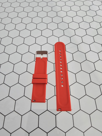 Bratari fitness / Smartwatch - Curea silicon latime 20 mm, lungime 210 mm, rosu