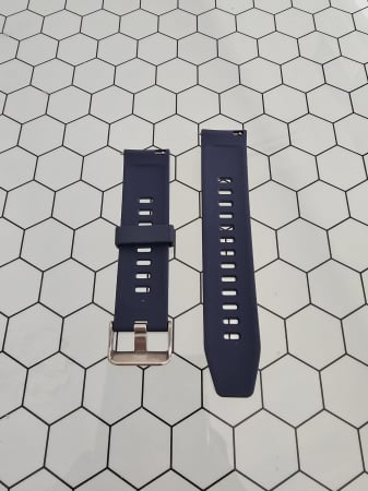 Curea silicon latime 22 mm, lungime 210 mm, albastru inchis [1]