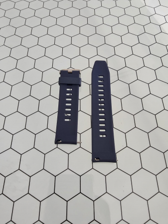 Accesorii bratari fitness - Curea silicon latime 22 mm, lungime 210 mm, albastru inchis